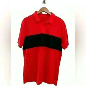 Nike Dri Fit Men’s Orange & Black Golf Polo